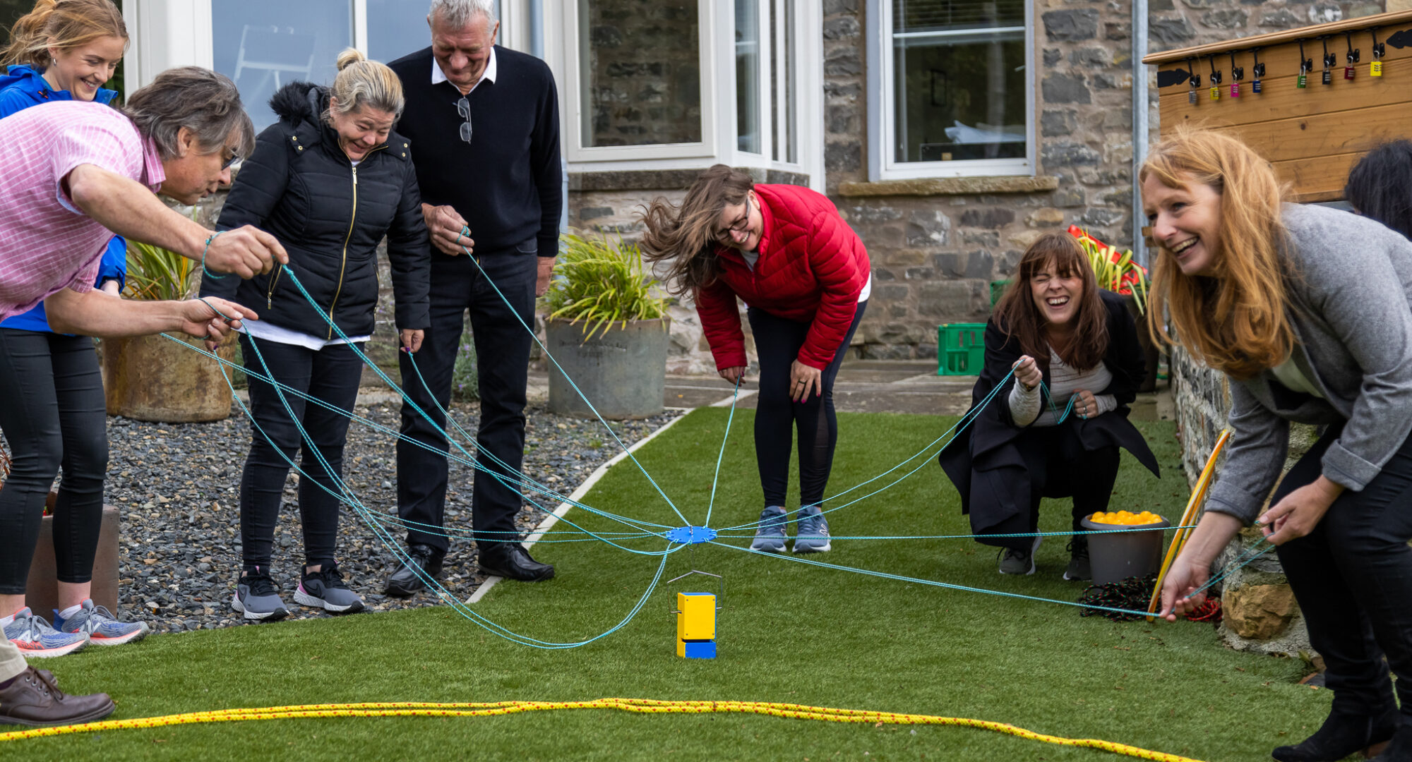 Corporate Retreat Team building activity at Howgills House