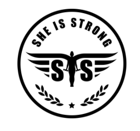 She is strong logo